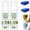 Foaming Toilet Cleaner Mousse, Foaming Toilet Bowl Cleaner, Powerful Stain & Limescale Remover, Remover Bowl Cleaner for Home Bathroom, RV, Camping & Composting Toilet (2pcs-60ML)