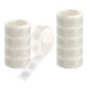 Fogun 1000Pcs 1.2cm Clear Removable Adhesive Dots Double Side Sticky Points for School Birthday Decoration Double Side Clear Tape