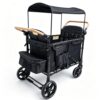 Foldable 4-Seater Wagon Stroller for Kids, All-Terrain Wagon with Canopy
