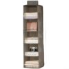 Foldable Closet Hanging Organizer, 6-Tier Non-Woven Storage Shelves for Clothes, Shoes, Accessories - Space Saving Closet Shelf, Beige, 27 x 27 x 60 cm (G)