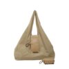 Foldable Keychain Tote Bag, PU Leather Keychain Pouch Bag