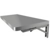 Foldable Stainless Steel Wall Table Easy to Install Space-Saving Design for Kitchen Bedroom Living Room Office Laundry Kids (Size: 80x30cm)