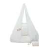 Foldable Tote Bag Keychain Tote Purse Trendy Portable Shopping Bag