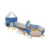 Foldable Triple Function Children Playhouse Tunnel Ball Pit