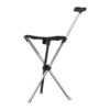 Folding Cane with Seat, 43cm Walking Stick Chair for Seniors