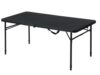 Folding Table 48 x 24 in, Adjustable Height, Black