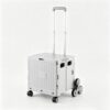 Folding Utility Cart, Collapsible Rolling Crate