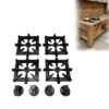 folkEcoR Mud Kitchen Burners and Hooks, Outdoor Game Stove Accessories