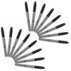 FOMIYES 100pcs Permanent Marker Pens Plastic Quick Drying Black Ink