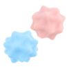 FOMIYES 2pcs Textured Silicone Massage Ball for Foot and Palm, Pink Blue