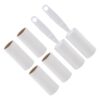 FOMIYES 8pcs Reusable Lint Roller Tool with Refill Sheets for Pet Hair Removal on Clothes and Furniture, Lightweight Abs Material, Effortless Cleaning for Household and Travel Use