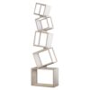 FONGOWYIT 5-Tier Bookshelves, Tall White, Bookcase, Modern Book Storage, Storage Shelves for CDs/Books/Home Decor, Display Shelf(Color:White)