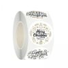 Fonowx 6xRound Christmas Stickers Stickers Labels for Party Favor Crafts Scrapbook P, 3 Pcs