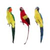 Fonowx Artificial Parrot Bird Realistic Bird Feathered Birds Parrot Figure Lifelike Texture with and Feather Surface for Crafts and Displays