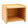 Fonowx Children Learning Cabinet Classroom Puzzle Organizer Storage Shelf Rack with Open Front and Smooth Plywood Suitable for Kindergarten classrooms Homeschool Areas Early Education