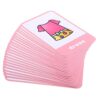 Fonowx First Words Flash Cards Set - Educational Learning Picture & Word - Multi Themes for Choice, Clothes
