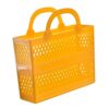 Fonowx Storage Basket PP Toys Organizer Breathable Handle Multifunctional Container Suitable for Home Organization Gift Room Parties, Yellow