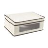 Fonowx Storage Bins with Lid Storage Box Multipurpose Clothes Storage Organizer Stackable Bin for Bedroom Living Room Clothing Socks