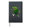 Footballer Crocodile Hardcover Journal, Black
