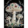 Forest Pearl Diamond Art Kits for Adults,Mushroom Diamond Painting Decot
