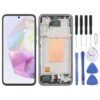 for Galaxy A35 SM-A356B LCD Screen Digitizer Full Assembly with Frame (Blue)