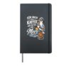 For Me A Coffee And Sea Seagull Coastal Child Shirt Hardcover Journal, Black