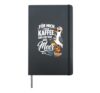 For Me A Coffee And Sea Seagull Coastal Child Shirt Hardcover Journal, Black