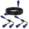 for Philips hue Y Splitter Cable (2Pairs) with 16.5FT Extension Cord Kit