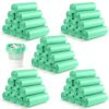 ForraFun 1000 Pcs Small Trash Bags 4 Gallon Small Garbage Bags Wastebasket Liners Trash Can for Bathroom Office(Green)