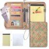 FORTAVEM A5 Binder 6 Ring with Zipper, Portable Planner for Travel & Study