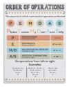 FOTCFATEV PEMDAS and Order of Operations Math Poster Classroom Learning Chart for Middle School High Students Teacher Resource Decor(Unframed,12x18inch(30x45cm))