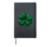 Four-Leaf Clover St. Patrick's Day Hardcover Journal, Black