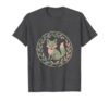 Fox Kit Camo Foliage Wildlife Illustration T-Shirt, Men, Dark Heather Grey, Medium