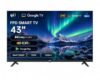 FPD 43" UHD Ultra‑Slim Flat‑Panel Smart Google TV, Google Cast Built‑in, Streaming Media Playback, HDR10, Dolby Audio, Canvas Series, US43J1U