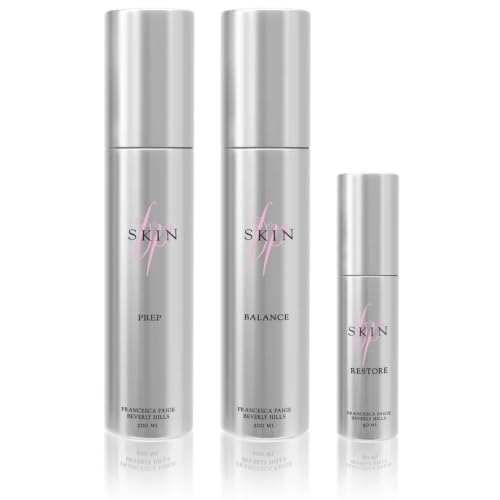 fp Skin 3-Step Anti-Aging Skincare Bundle - Lactic Acid Cleanser + AHA BHA Exfoliant + Peptide Moisturizer - Complete Daily Routine for Fine Lines Wrinkles and Dull Uneven Skin
