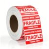 Fragile Stickers 3" x 5", Handle with Care Labels, Permanent Adhesive Small Shipping Stickers for Mailing, Packing, Personal Moving & Small Packages (10rolls (5000 Labels))