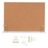Framed Desk Cork Board with Stand for Notes Photos Reminders