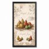 Framed Inch Large Canvas Wall Art Vintage Fruit Figs Decoupage Muted Tones Canvas Print Poster Black Frame Oversized Wall Decor for Home Halloween Wall Art, Spooky Decor 24x48