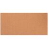 Frameless Cork Bulletin Board 17x8 Inch Brown Wall Memo Board