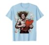 Frazzled Substitute Teacher Clipboard Graphic T-Shirt, Men, Baby Blue, X-Large