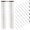 FRCOLOR 100pcs Stainless Steel Insect Pins for Specimen Mounting, Entomology Needles with Pointed Tips for Butterfly and Bug Preservation, Science Lab Display and Collection