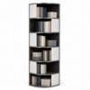 Freestanding Corner Bookcase, Tall Narrow Storage Shelf