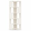 Freestanding Corner Bookshelf, Tall Storage Organizer