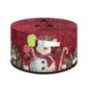 Freewander Christmas Snowman Slow Cooker Cover Scratch-proof Stain Resistant Appliance Cover with Pocket Easy to Clean Appliance Cover for Crock Pot Xmas Decor