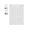Fridge Calendar Magnetic Dry Erase Board for Refrigerator - for acrylic Monthly Planner with Strong Magnet - Weekly Schedule Organizer Meal Plan Grocery List Transparent 11.69x16.54 Inch(A3)