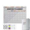 Fridge Whiteboard Magnetic, 12x9in Message Fridge, Notepad Planner Board