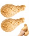 Fried Chicken Leg Squishy Toy, 8 Inch Realistic Chicken Drumstick Squeeze Toy, Soft Slow Rising Stress Relief Toy, Funny Food Squishies for Adults Office Desk, Travel, Party Gift, 2 Pack