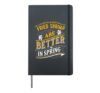 Fried Shrimp Are Better In Spring Hardcover Journal, Black