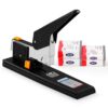 Frifreego Heavy Duty Stapler 210 Sheets Capacity, Effortless Office School Stapler with Adjustable Stapling Width of 60mm (2.36") with 4000 Staples, Black