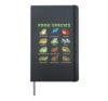 Frog Species Names Chart for Kids Cute Frogs Learning Guide Hardcover Journal, Black